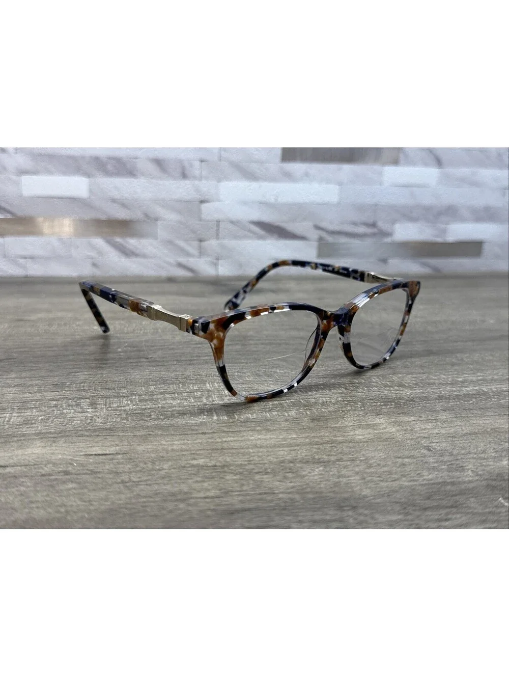 Lilly Pulitzer Eyewear WILLOW SF 49-16-135 Blue Brown Marble Flex Hinge Frames